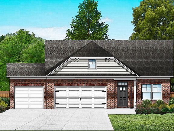 Elevation A2 - 3 Car Garage