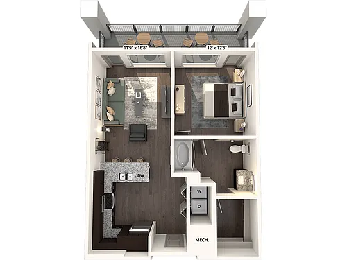 Floor plan A5- 9-105