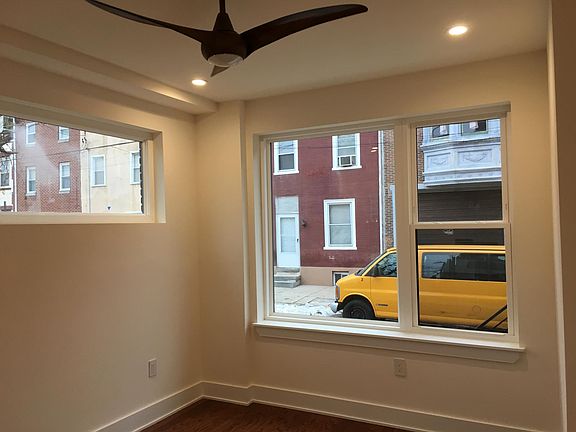 Bedroom 1 with ceiling fan
