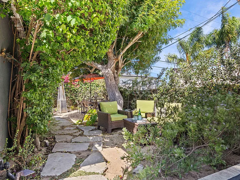 backyard seating area