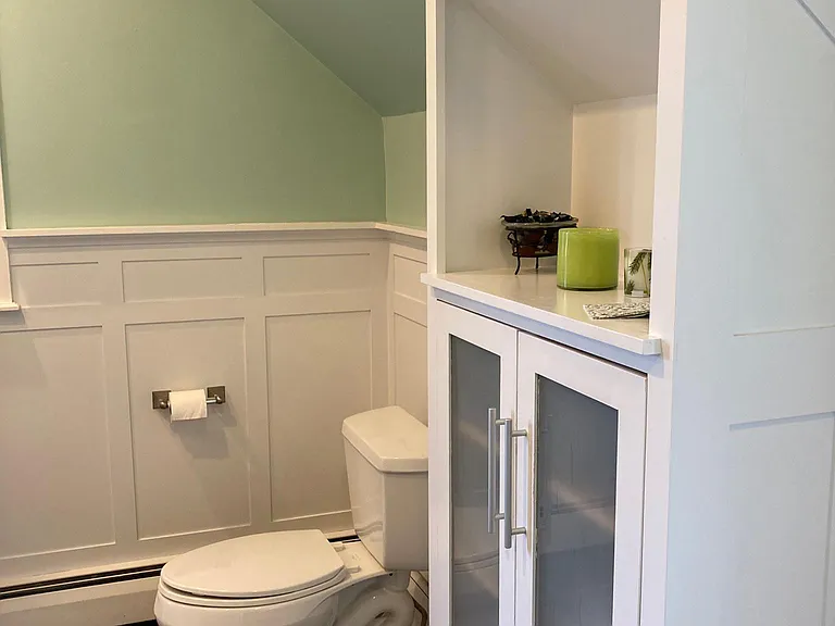 Bathroom with built-in storage