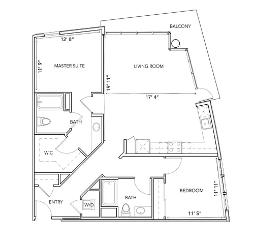 Floor plan Two Bedroom