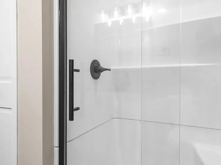 Large shower.