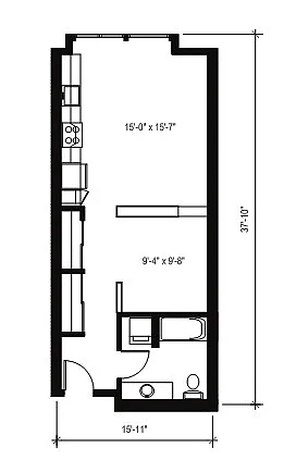 Floor plan Executive Studio B12