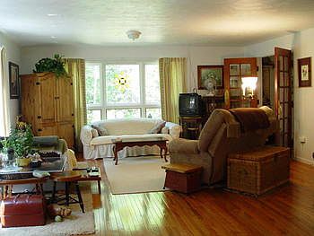 Open floor plan allows everyone not to feel left out.