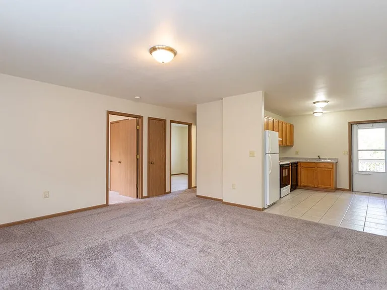Connected Living and Dining Area