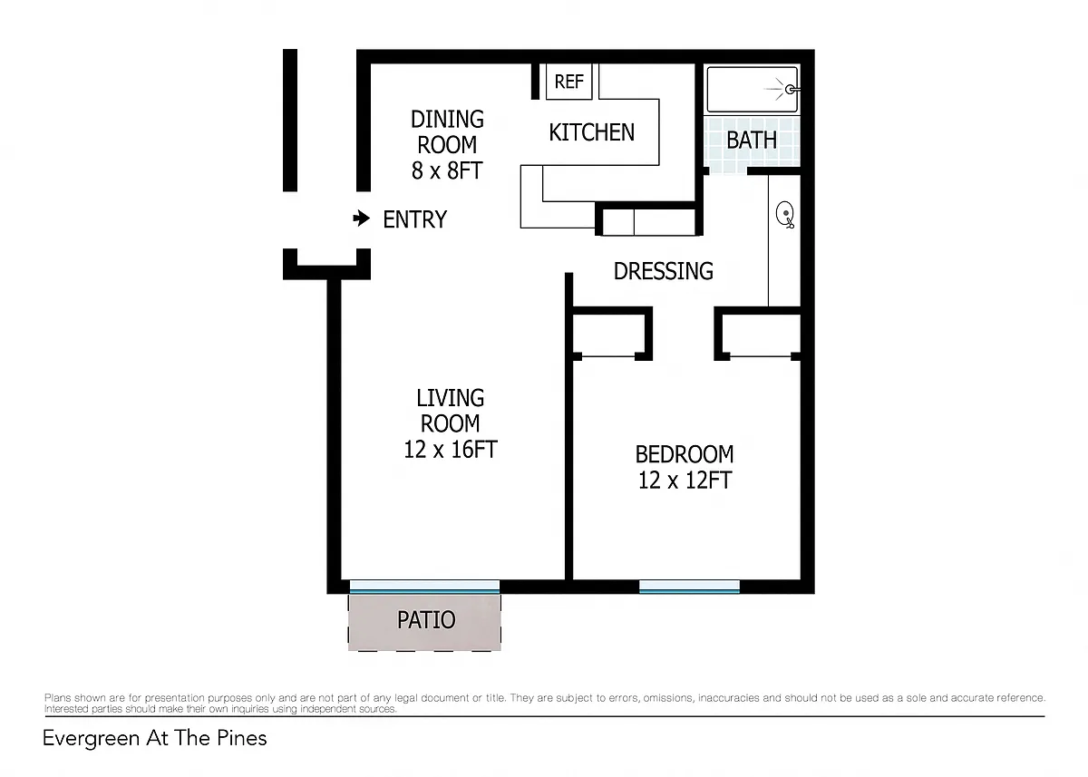 Floor plan One Bedroom
