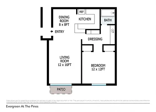 Floor plan One Bedroom