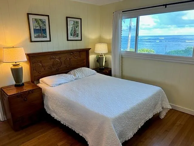 Ocean View Master Bedroom with teak furnishings