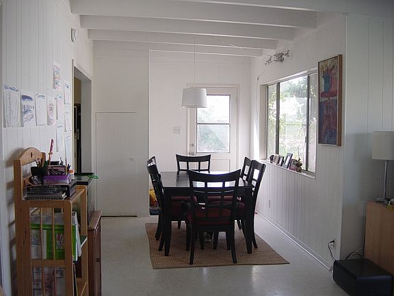 view of dining room from den