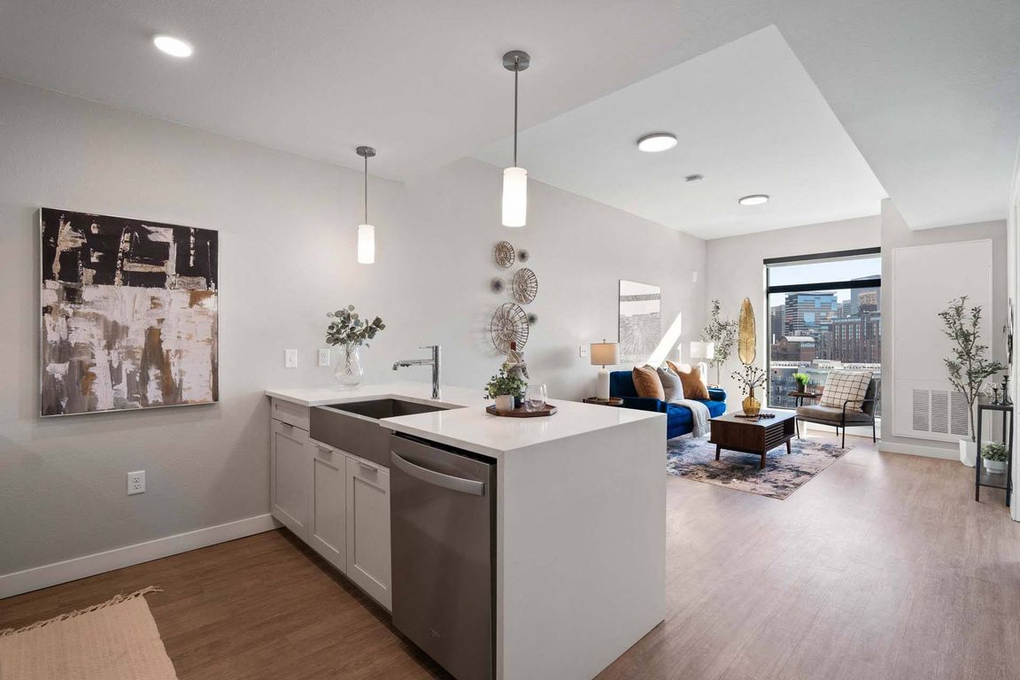 Experience seamless living with open-concept designs, merging kitchen and living spaces.