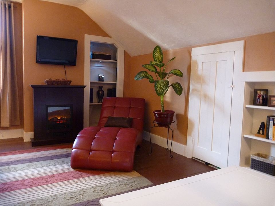 Living Room with original wood floors