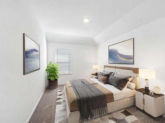 Virtually Staged Secondary Bedroom