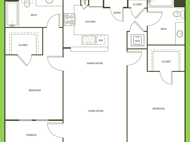 B1 floor plan High Point Uptown