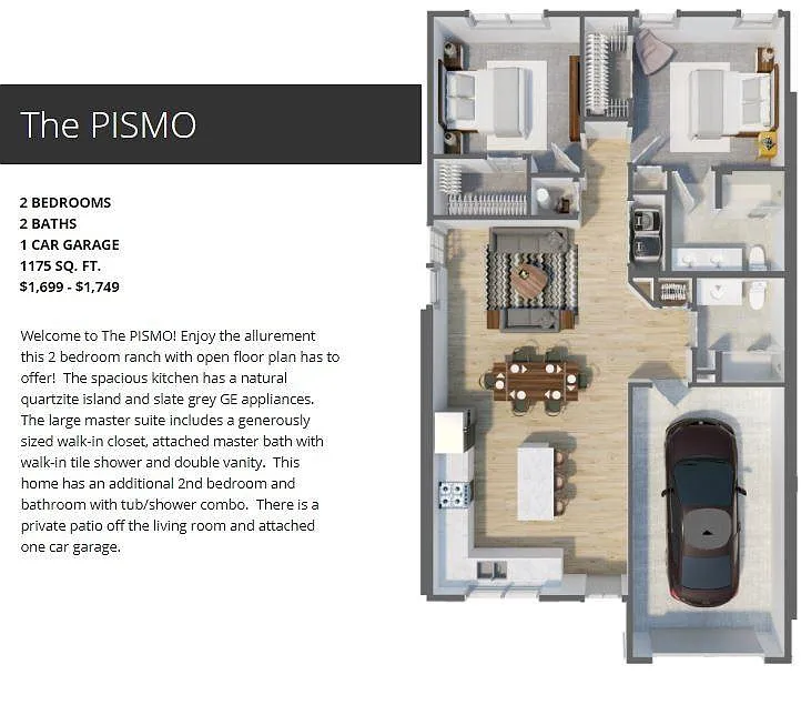 Floor plan The Pismo