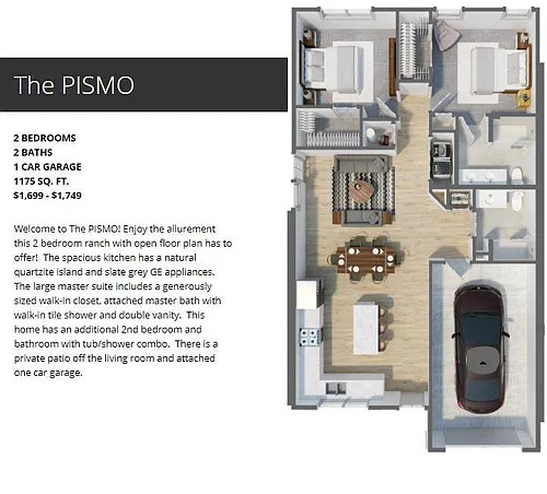 Floor plan The Pismo