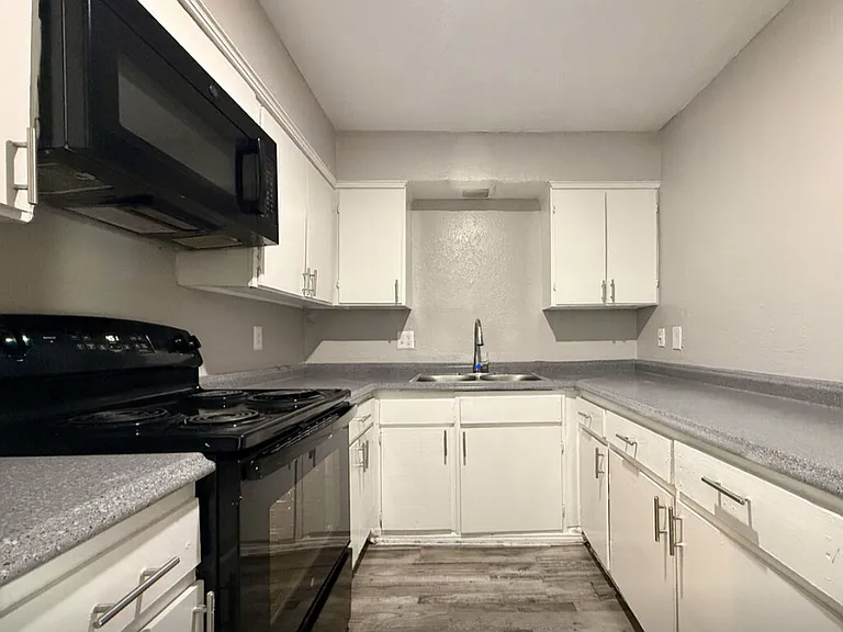 Fully equipped kitchen with modern appliances