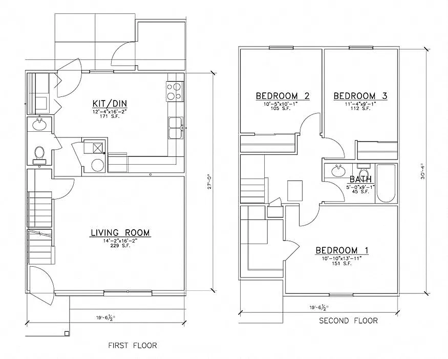 Floor plan 3 Bedroom Unit