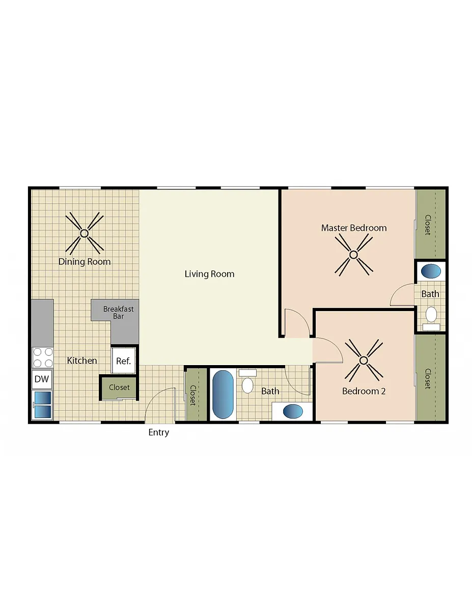Floor plan 2X15