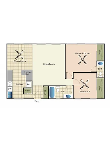 Floor plan 2X15