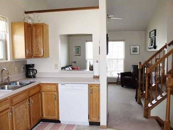 kitchen into living room