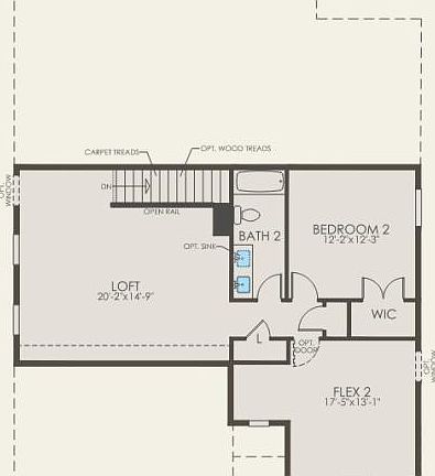 Second Floor 2 br 2.5 ba