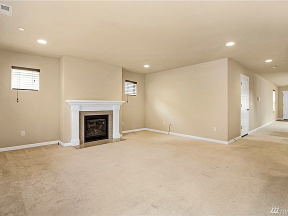 Open Family Room with Gas Fireplace