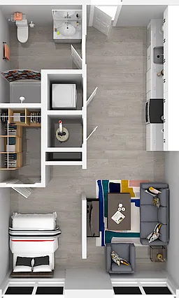 A2 | 1x1 | 513 sq ft A2 | 1x1 | 513 sq ft