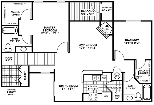 Floor plan Willow 2 - Signature