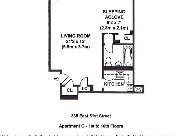 2nd image of 335 E 51st St APT 7G