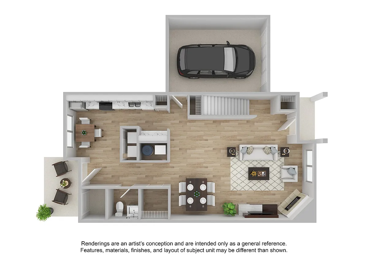 Floor plan Hanover (Townhouse) | Renovated