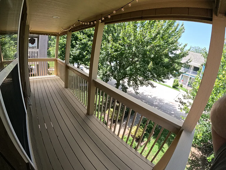 Upstairs Patio off Master Bedroom