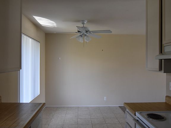 View from kitchen into dining room