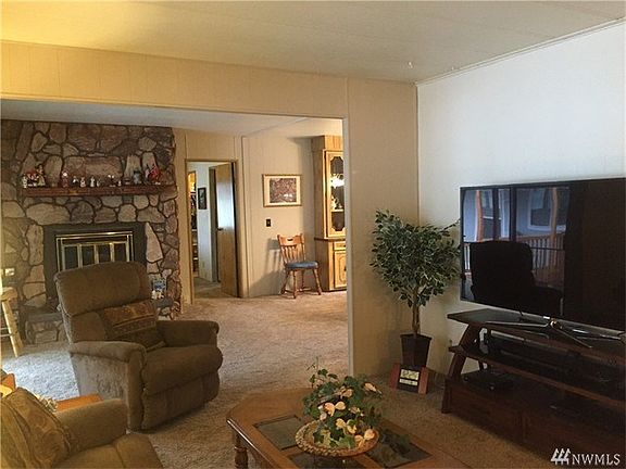 View from entry into Living area