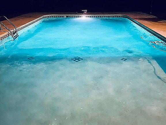 Pool at night