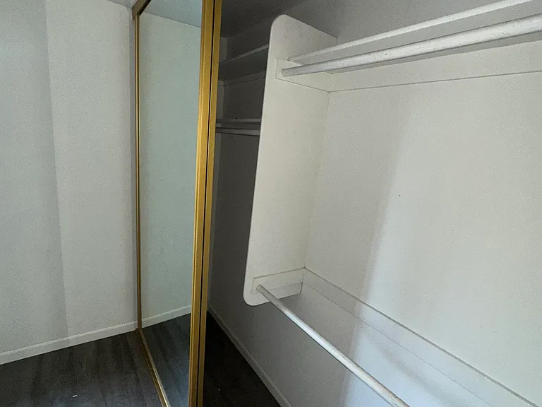 main bedroom closet with built in organization continued