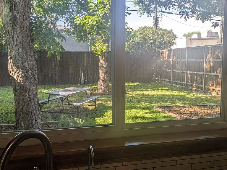 Backyard from Kitchen
