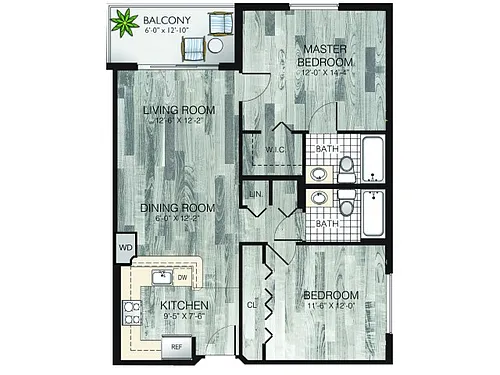 Floor plan Model C