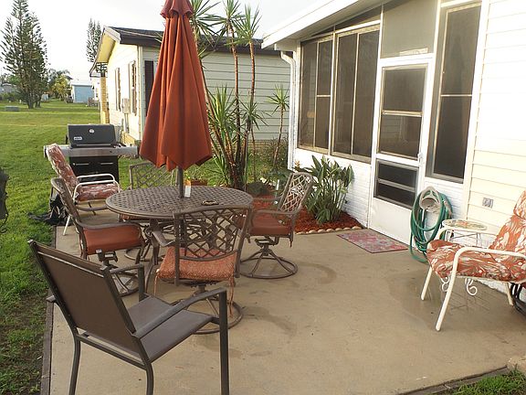 Concrete Patio in rear.