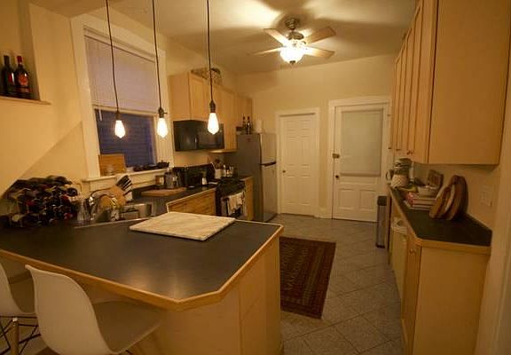 Stainless Steel Kitchen appliances, marble tile, all wood/ta