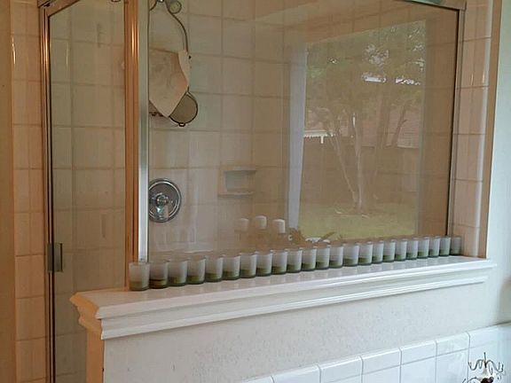 Master bath has a wonderful walk in shower.