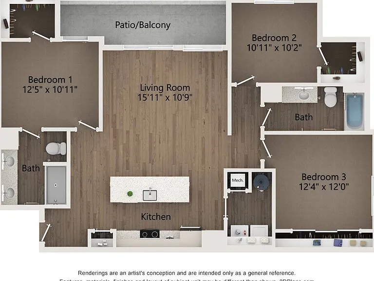 Steel 3 Bedroom Apartment Steel 3 Bedroom Apartment