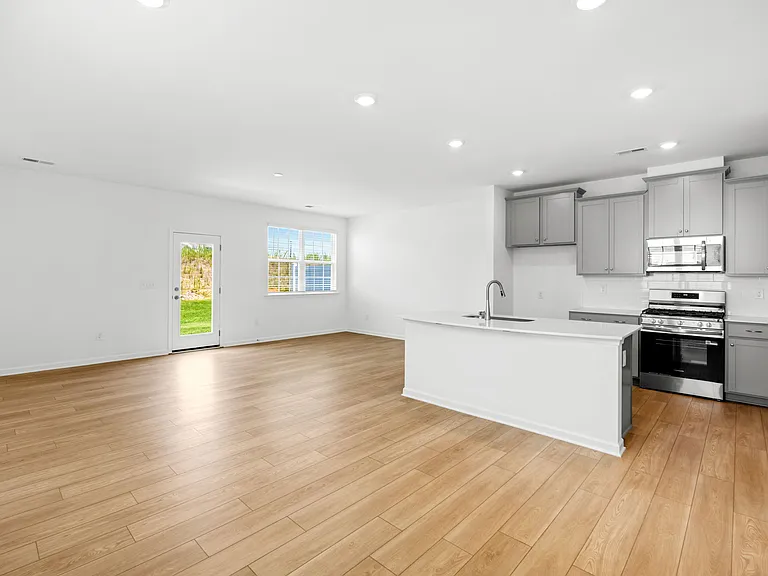 Spacious and Bright Kitchen and Living Area