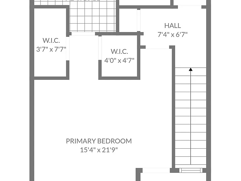 3rd Fl: Primary bed/ bath with 2 walk in closets and balcony. Third bedroom with full bath. Dedicated A/C for 3rd level.
