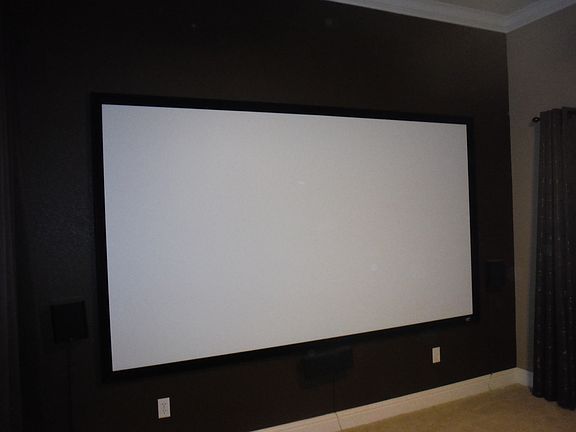 Home theater 120 in screen