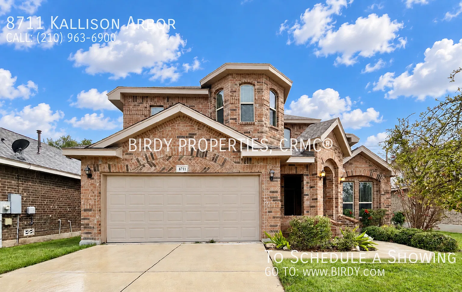 "Spacious 4-Bedroom Oasis with Granite Countertops & Cozy Fireplace at 8711 Kallison Arbor!" — Photo 1