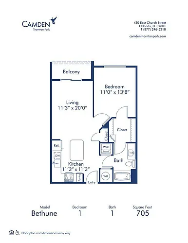 Floor plan Bethune