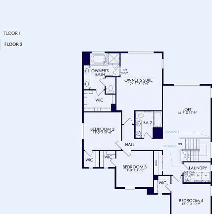 Plan 1 Floor Plan, Quick Move-In Home, Floor 2