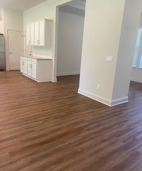 View from Hall into Kitchen/Dining Rm