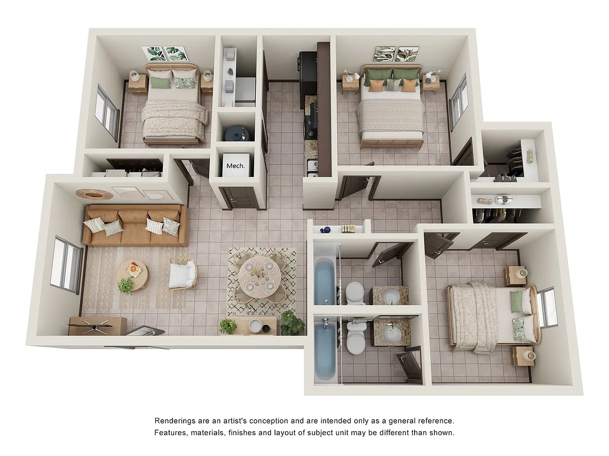 Floor plan 3 Bedroom